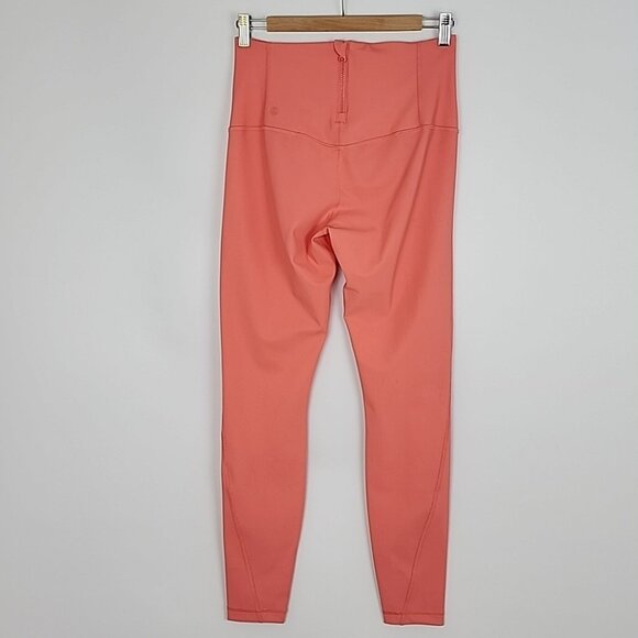 Lululemon Back-Zip High-Rise Paddle Tight 28" Raspberry Cream Size 10 - Picture 6 of 16